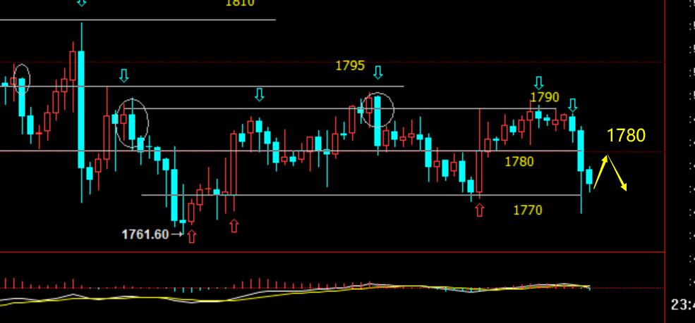 老拐：PPI数据闹翻汇市，黄金1780分水岭下方看跌