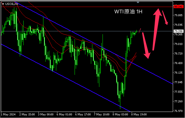 主次节奏：原油止跌反弹，日内延续上行测试80