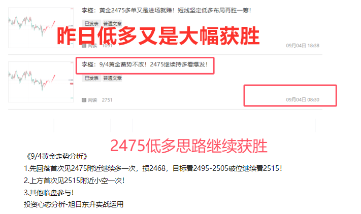 李槿：9/5黄金震荡反复不改趋势！前半周蓄势后半周看爆发！