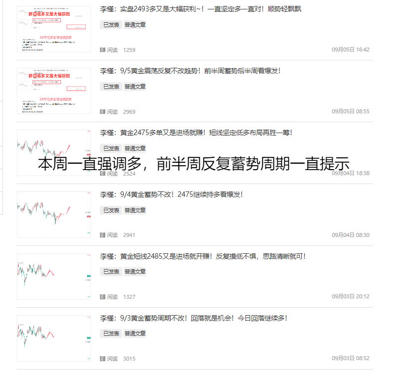 李槿：非农关注冲高爆发延续趋势！持多不惧！