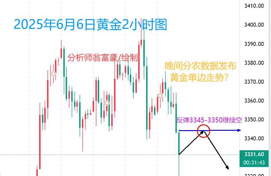 翁富豪：6.7 非农夜黄金暴跌，晚间最新操作建议
