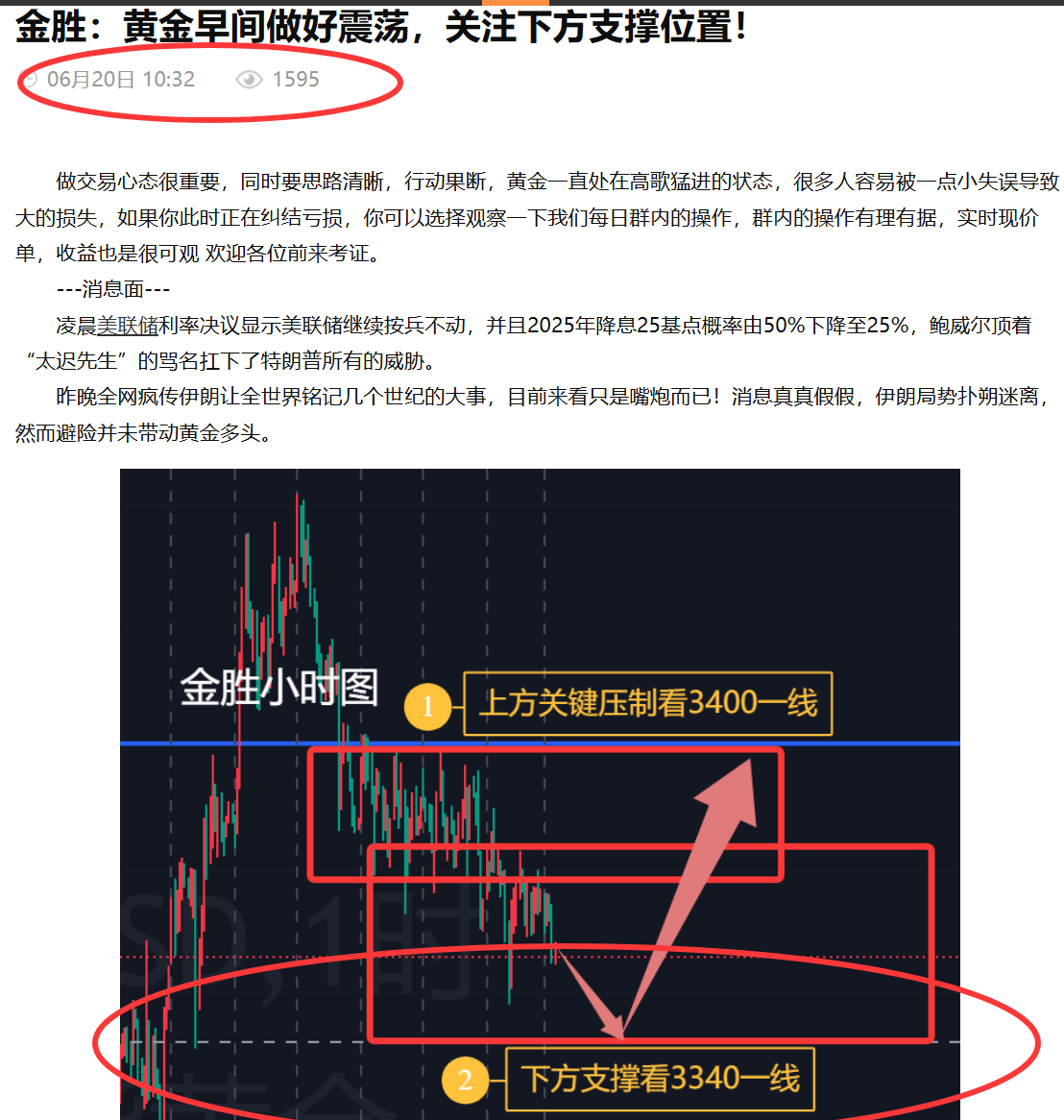 金胜：黄金昨日周五完美把握，附持仓思路！