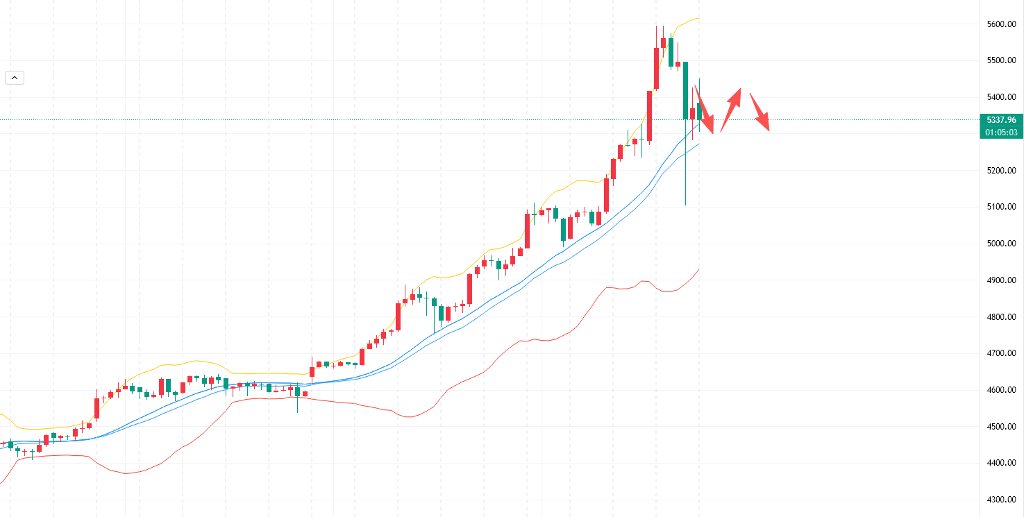 李槿：1/30黄金百美金波动成常态！尾盘谨防下探4900！