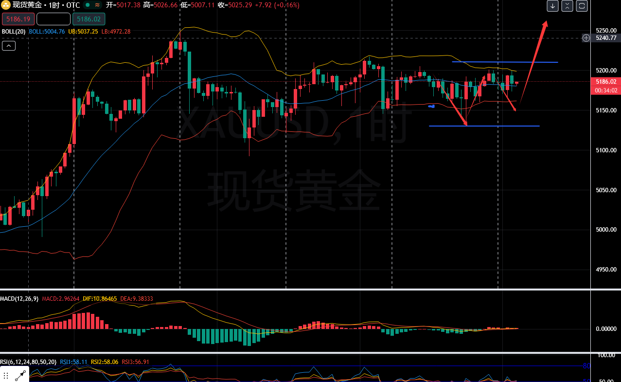 叶子钰：2.27-仍然关注美伊谈判，回踩做多！