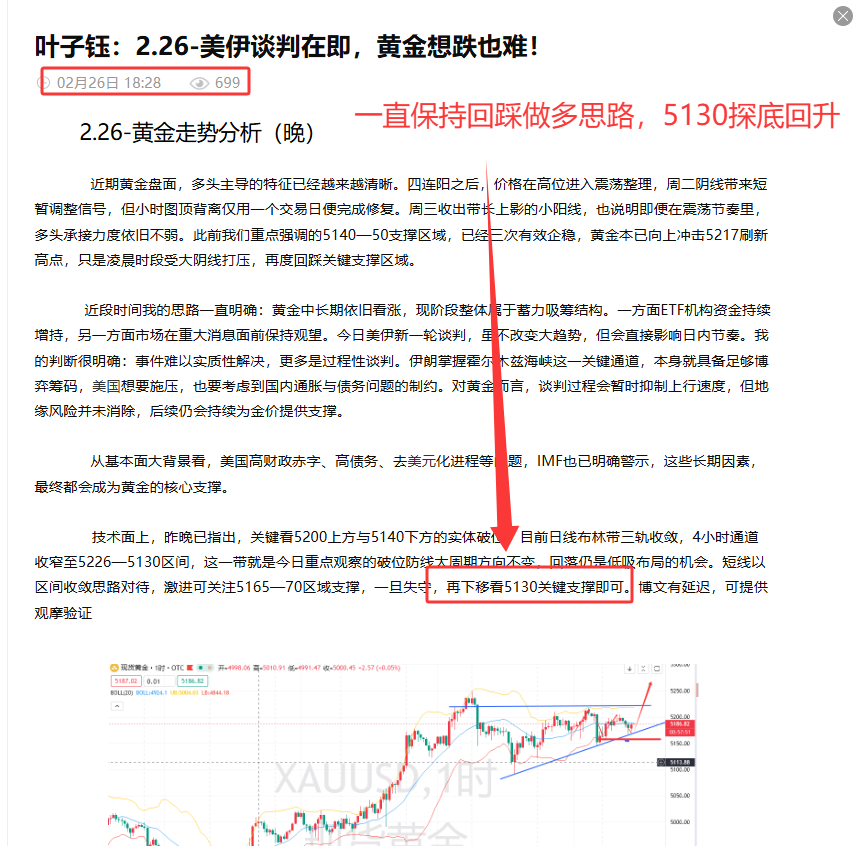 叶子钰：2.27-黄金巧设洗盘，耐心等待机会！